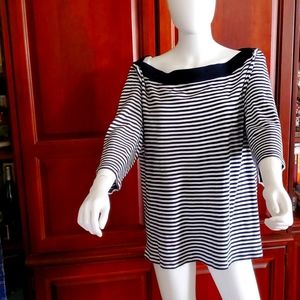 Chaps striped tunic top